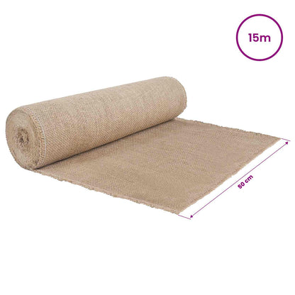 vidaXL Jute Roll 50 x 1500 cm Natural