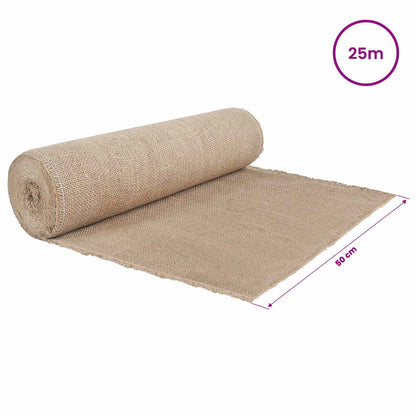 vidaXL Jute Roll 50 x 2500 cm Natural