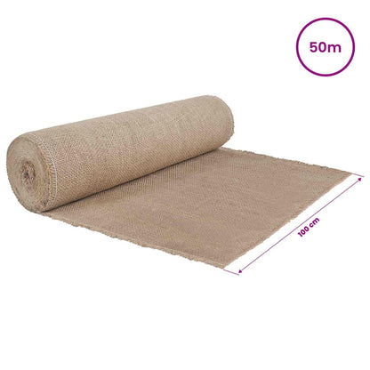 vidaXL Jute Roll 100 x 5000 cm Natural