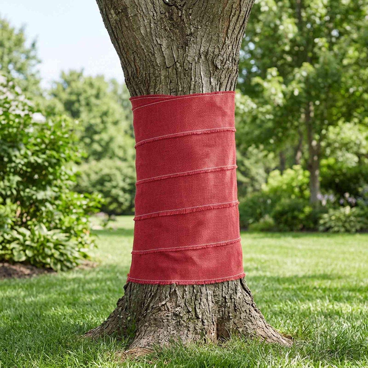 vidaXL Jute Roll 100 x 1000 cm Red