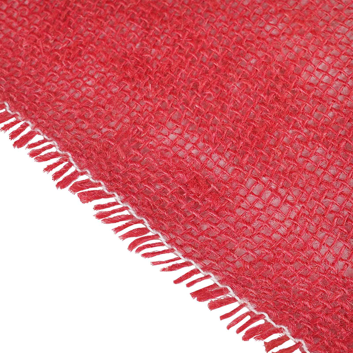 vidaXL Jute Roll 25 x 2500 cm Red