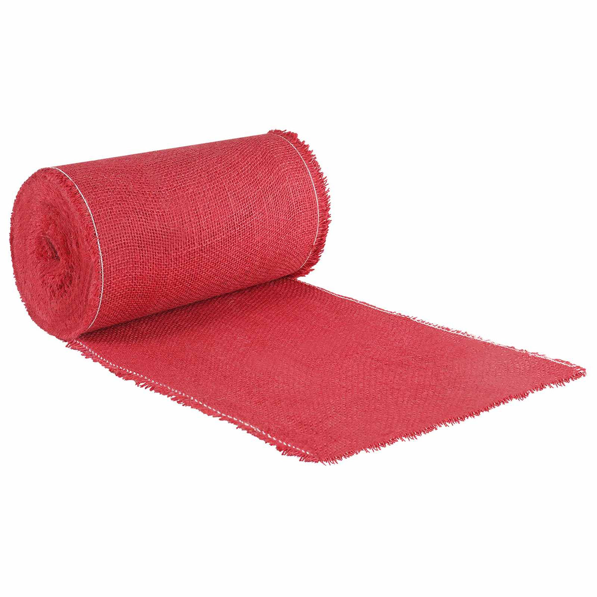 vidaXL Jute Roll 25 x 2500 cm Red