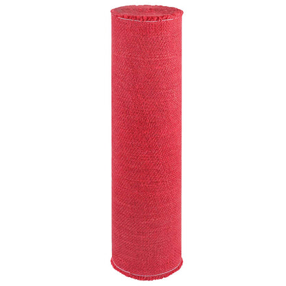 vidaXL Jute Roll 50 x 2500 cm Red