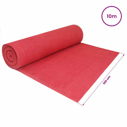 vidaXL Jute Roll 200 x 1000 cm Red