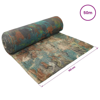 vidaXL Jute Roll Camouflage 160 x 5000 cm