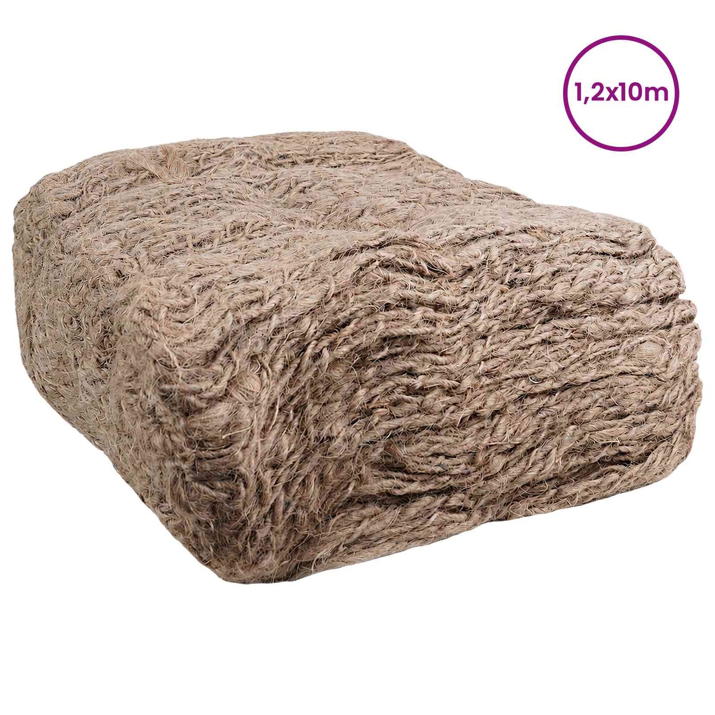 vidaXL Jute Embankment Mat Natural 1.2 x 10 m