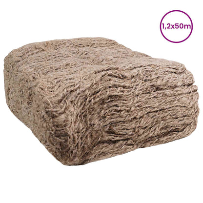 vidaXL Jute Embankment Mat Natural 1.2 x 50 m