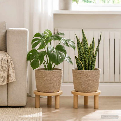 vidaXL Plant Pot Set 2 pcs Natural Ø 28 x 28 cm 100% Tossa Jute