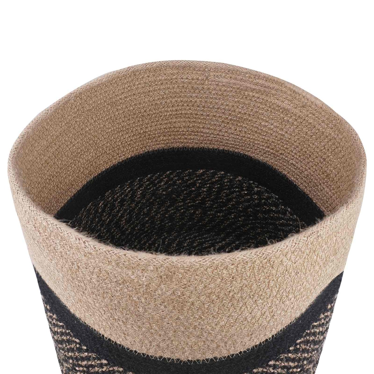 vidaXL Plant Pot Set 2 pcs Natural and Black Ø 28 x 28 cm
