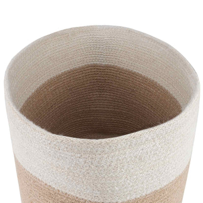 vidaXL Plant Pot Set 2 pcs Natural and White Ø 28 x 28 cm