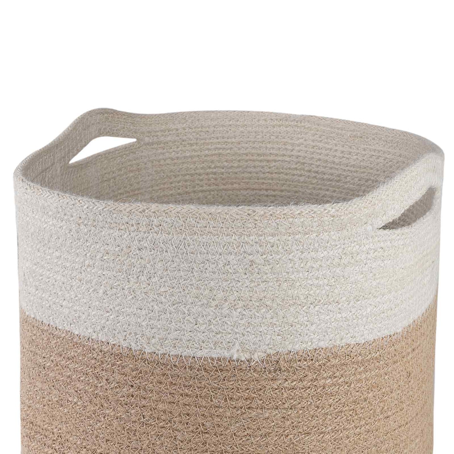 vidaXL Plant Pot Set 2 pcs Natural and White Ø 28 x 28 cm