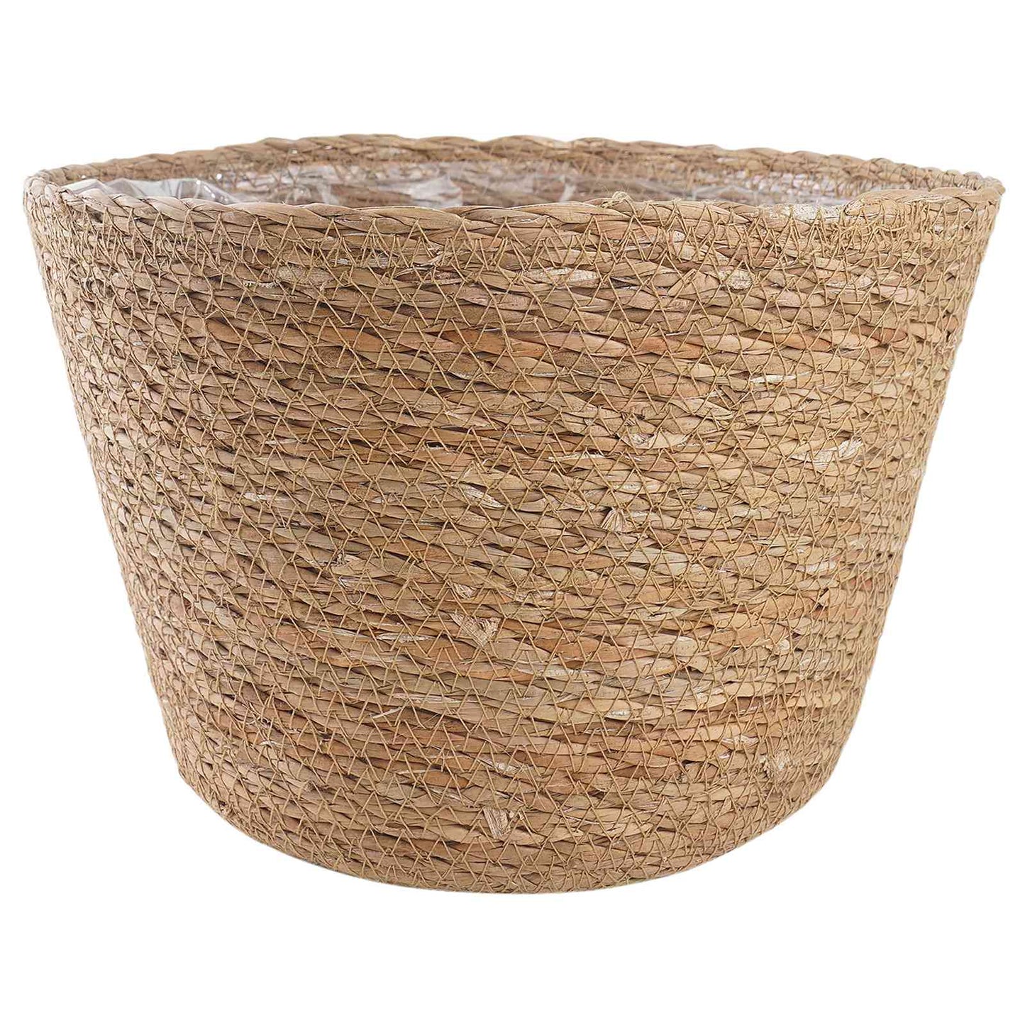 vidaXL Seagrass Plant Baskets 3 pcs Natural Ø26 x 19 cm 100% Seagrass
