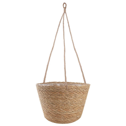 vidaXL Seagrass Plant Baskets 3 pcs Natural Ø26 x 19 cm 100% Seagrass