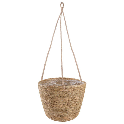 vidaXL Seagrass Plant Baskets 3 pcs Natural Ø26 x 19 cm 100% Seagrass