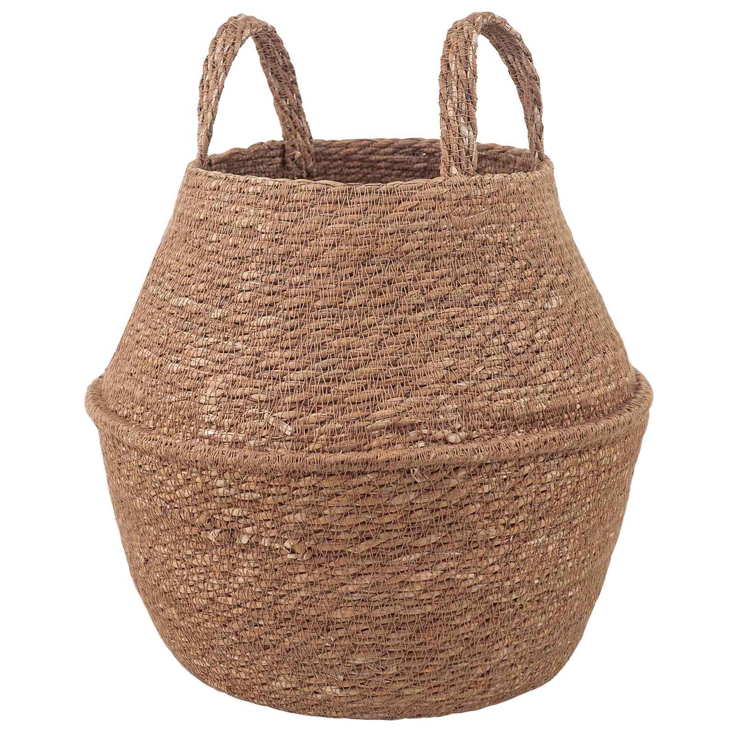 vidaXL Plant Pot with Handles Natural Ø 22 x 20 cm 100% Seagrass