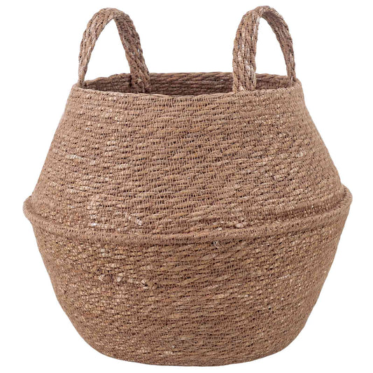 vidaXL Plant Pot with Handles Natural Ø 32 x 32 cm 100% Seagrass