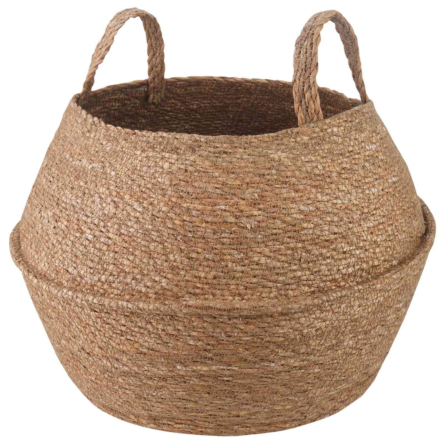 vidaXL Plant Pot with Handles Natural Ø 45 x 36 cm 100% Seagrass