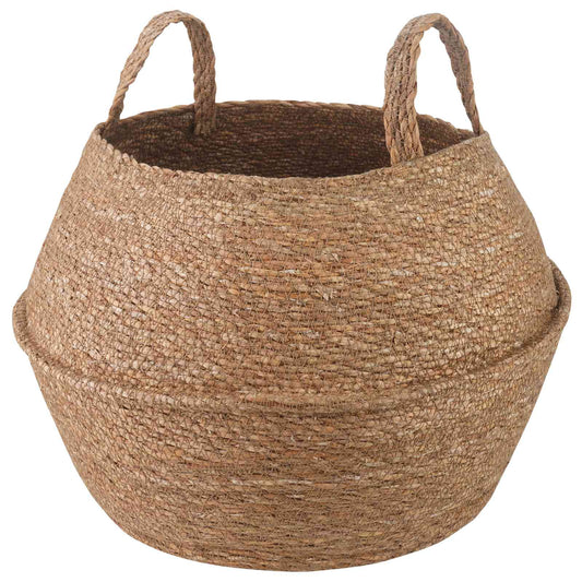 vidaXL Plant Pot with Handles Natural Ø 45 x 36 cm 100% Seagrass