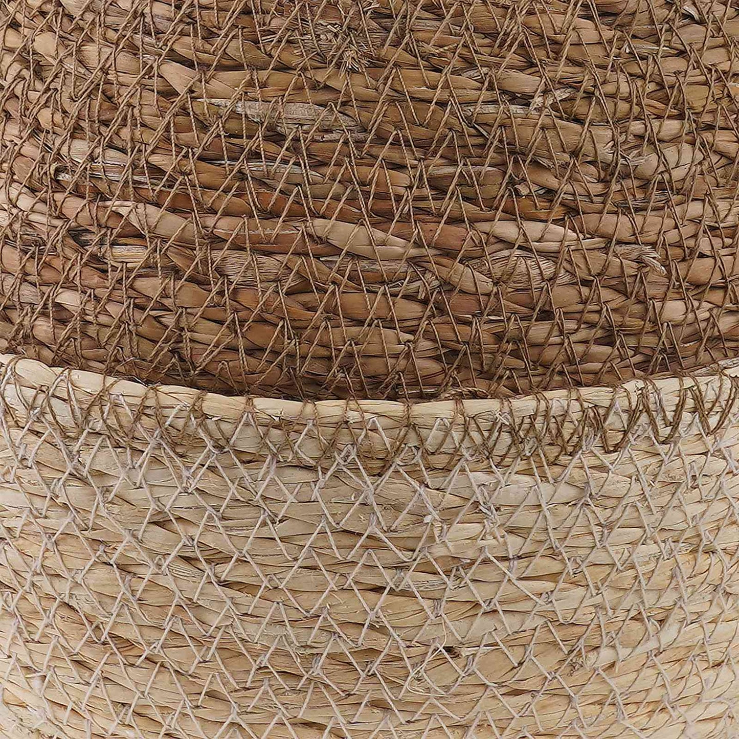 vidaXL Plant Pot with Handles White Ø 22 x 20 cm 100% Seagrass