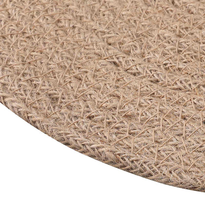 vidaXL Jute Placemets 6 pcs Natural Ø 30 cm 100% Tossa Jute