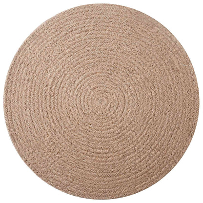 vidaXL Jute Placemets 12 pcs Natural Ø 30 cm 100% Tossa Jute