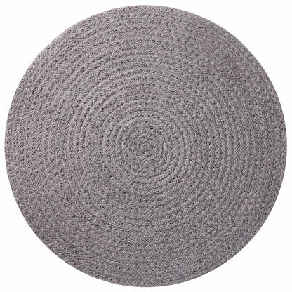 vidaXL Jute Placemets 6 pcs Grey 100% Tossa Jute