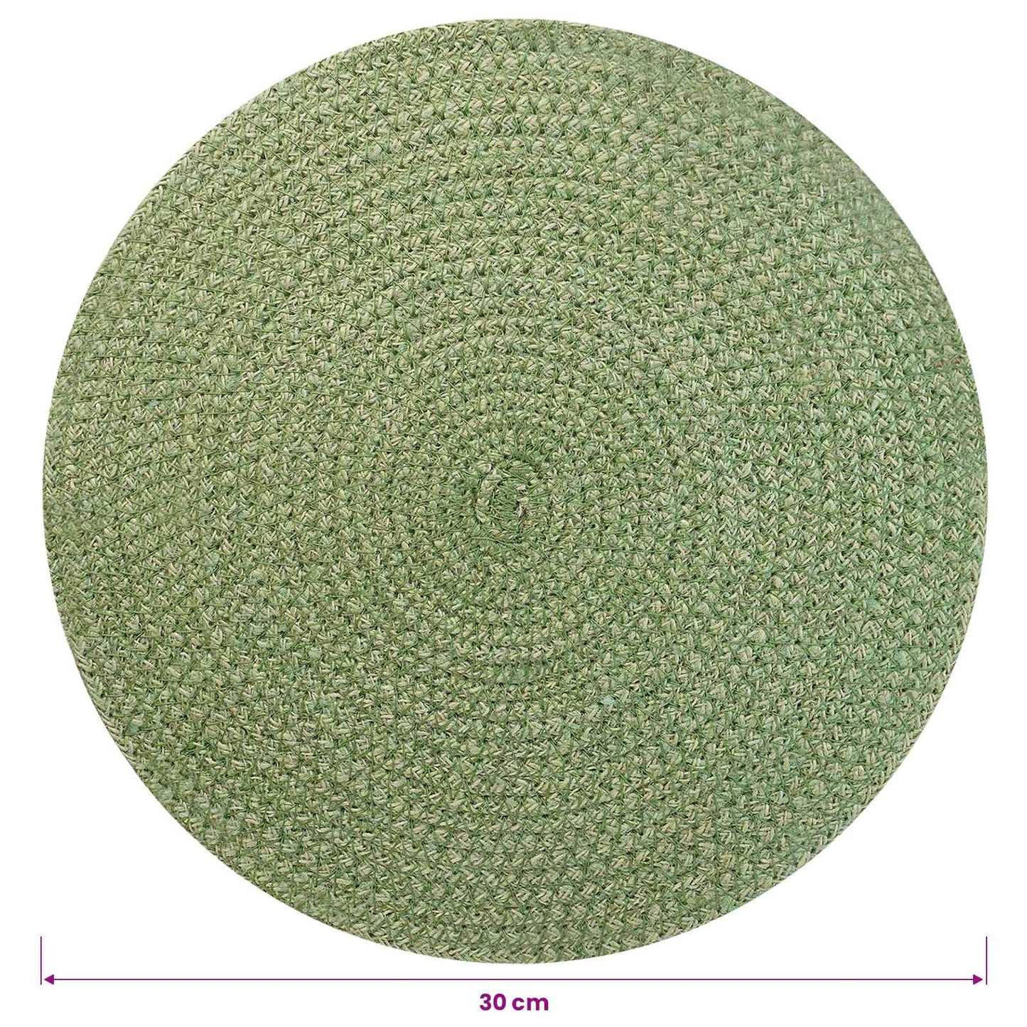 vidaXL Jute Placemets 4 pcs Olive green 100% Tossa Jute