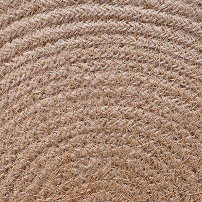 vidaXL Jute Placemets 6 pcs Natural and White 100% Tossa Jute
