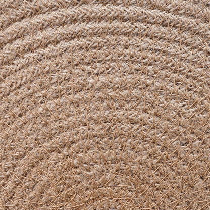 vidaXL Jute Placemets 12 pcs Natural and White 100% Tossa Jute
