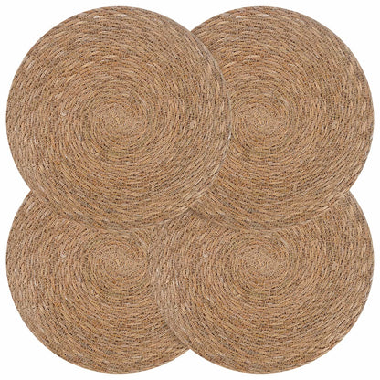 vidaXL Seagrass Placemets 4 pcs Natural 100% Seagrass