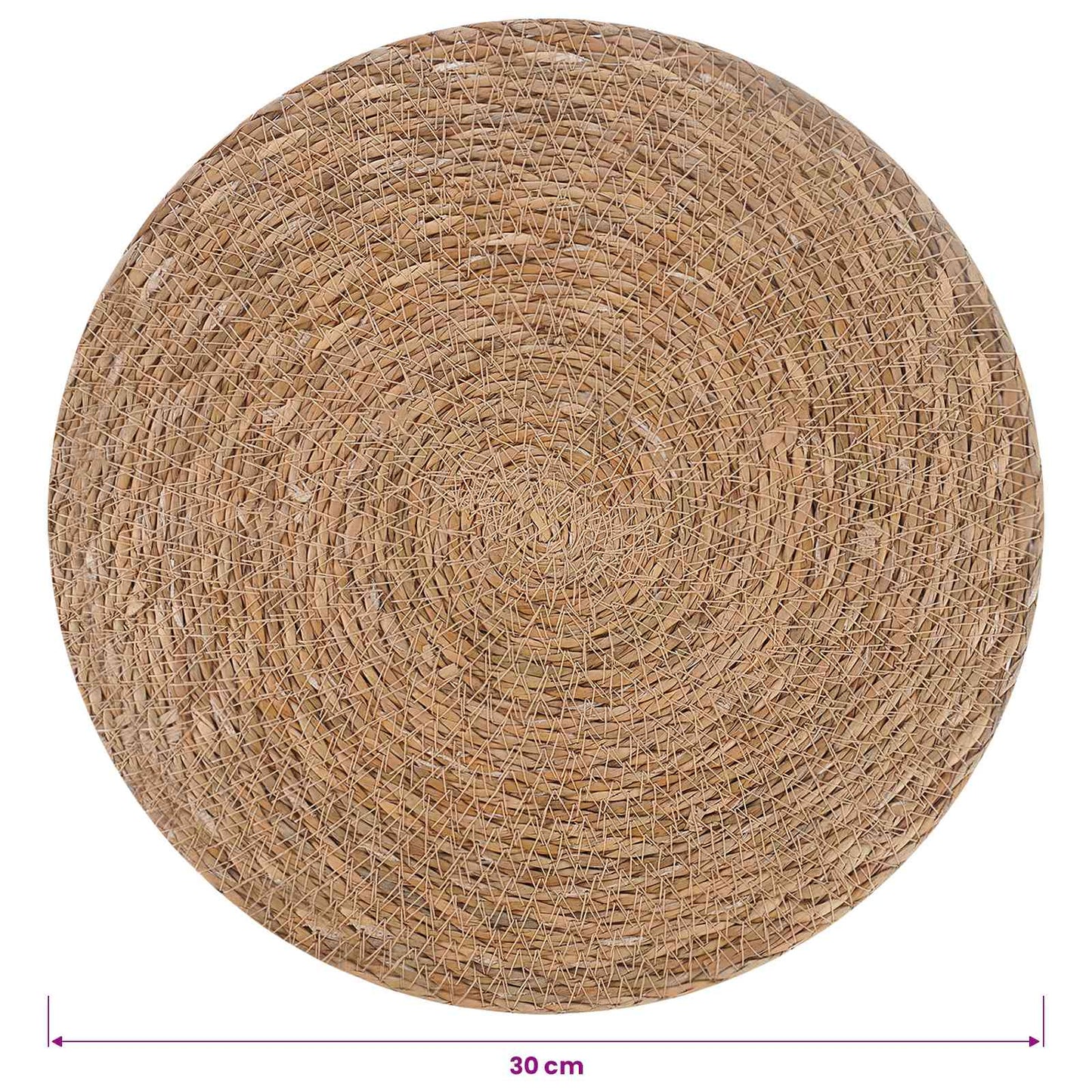 vidaXL Seagrass Placemets 50 pcs Natural 100% Seagrass