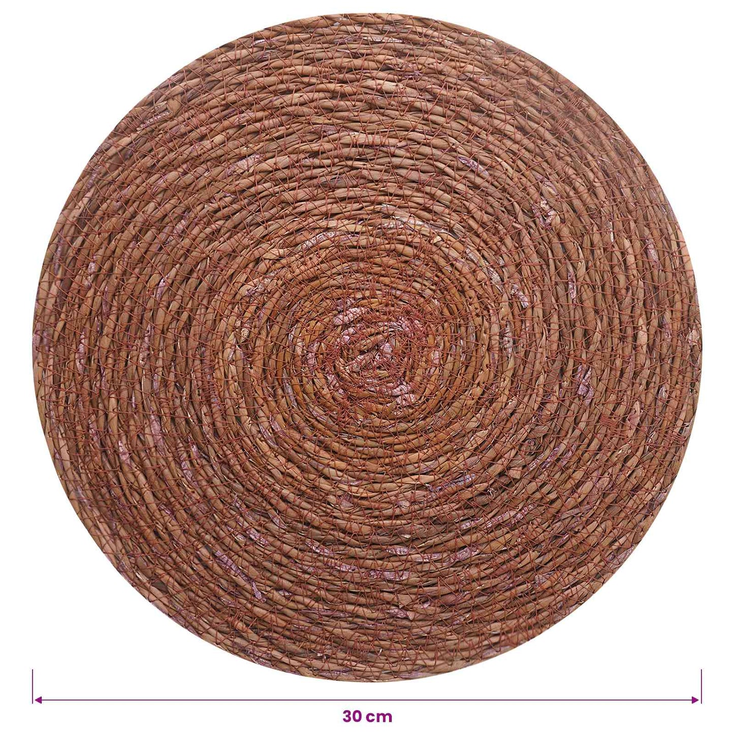 vidaXL Seagrass Placemets 12 pcs Brown 100% Seagrass