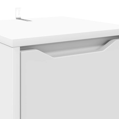 vidaXL Bathroom Cabinet White 30.5 x 30 x 101 cm Engineered Wood