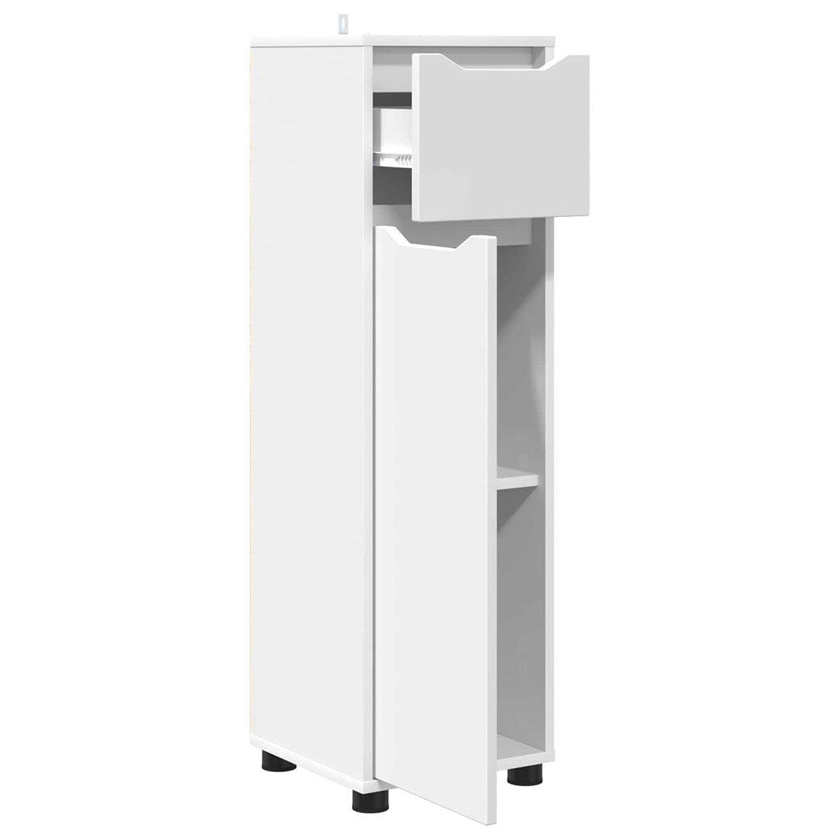 vidaXL Bathroom Cabinet White 30.5 x 30 x 101 cm Engineered Wood