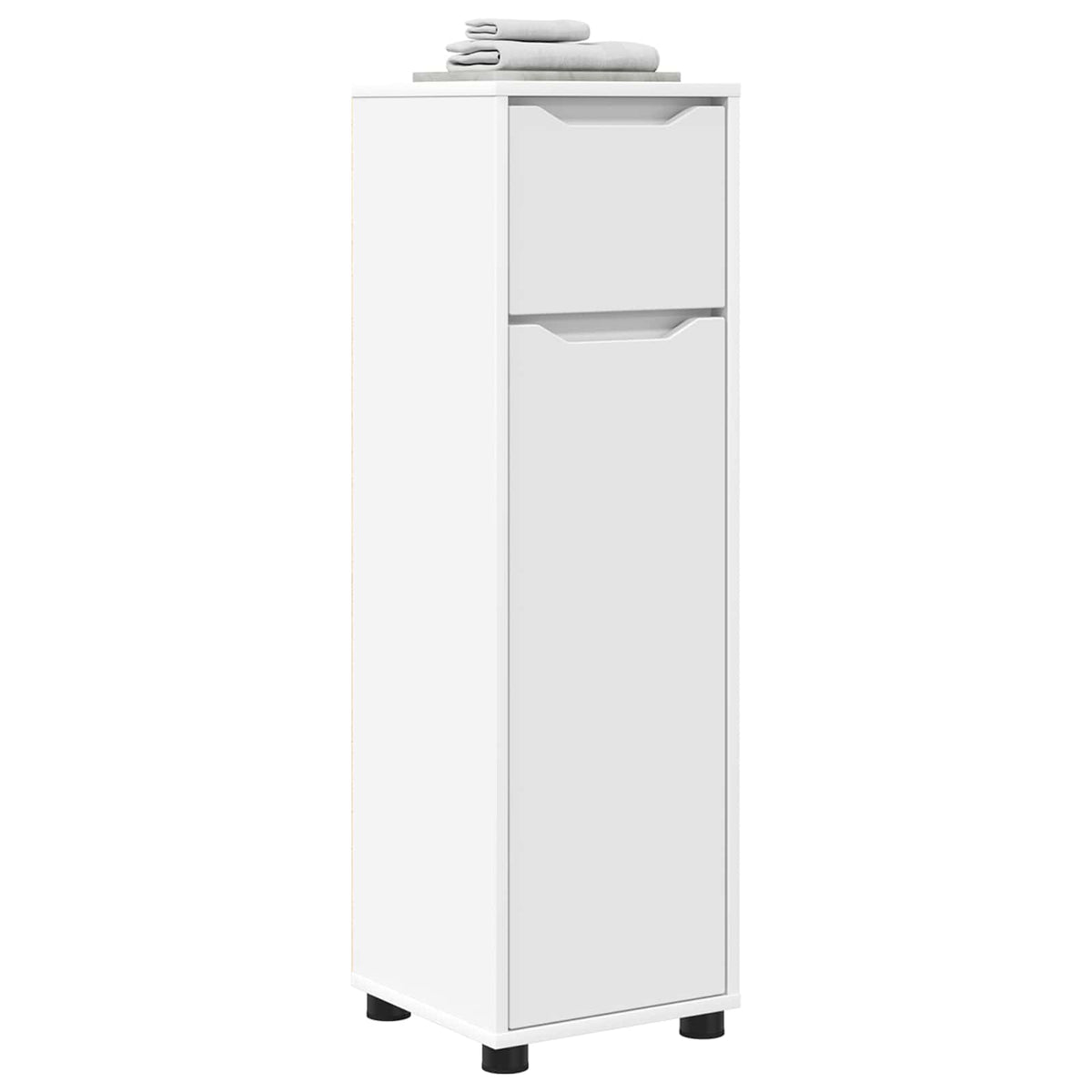 vidaXL Bathroom Cabinet White 30.5 x 30 x 101 cm Engineered Wood