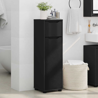 vidaXL Bathroom Cabinet Black 30.5 x 30 x 101 cm Engineered Wood