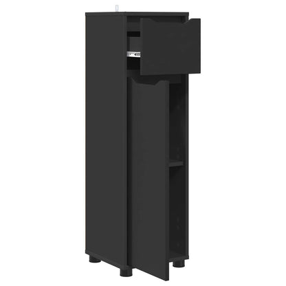 vidaXL Bathroom Cabinet Black 30.5 x 30 x 101 cm Engineered Wood