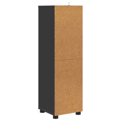 vidaXL Bathroom Cabinet Black 30.5 x 30 x 101 cm Engineered Wood