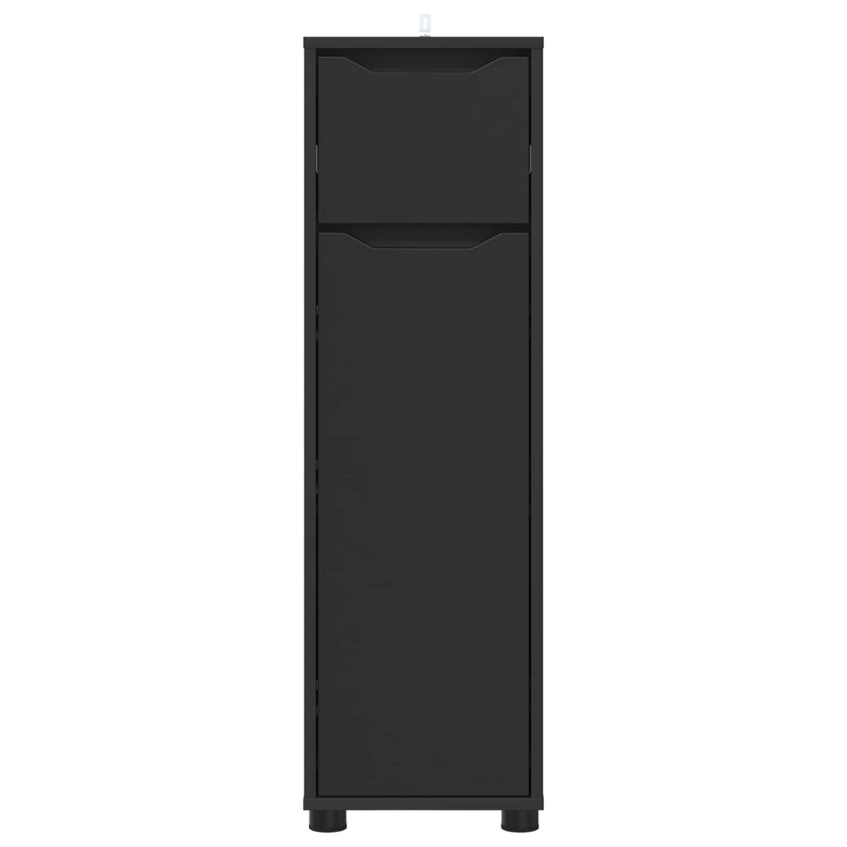 vidaXL Bathroom Cabinet Black 30.5 x 30 x 101 cm Engineered Wood