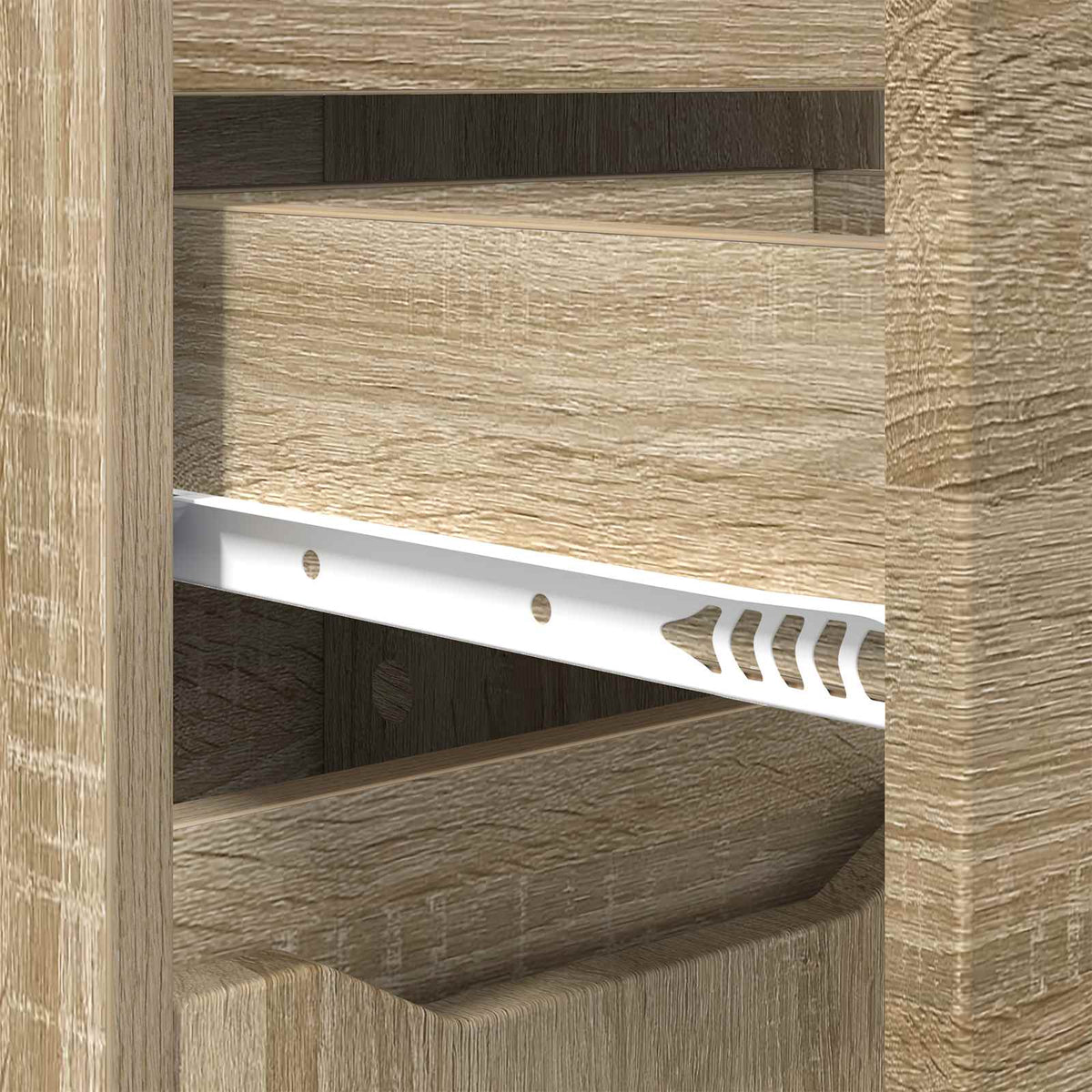 vidaXL Bathroom Cabinet Sonoma Oak 30.5 x 30 x 101 cm Engineered Wood