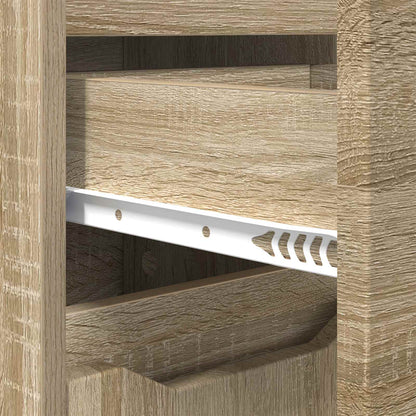 vidaXL Bathroom Cabinet Sonoma Oak 30.5 x 30 x 101 cm Engineered Wood