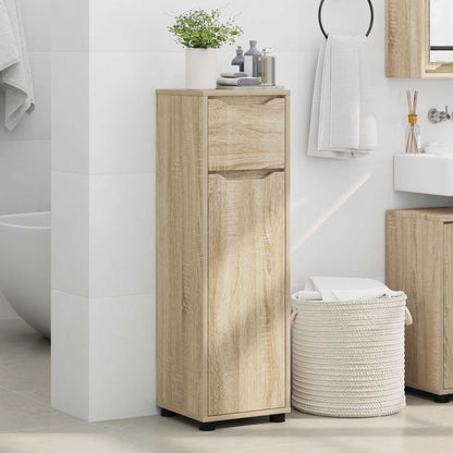 vidaXL Bathroom Cabinet Sonoma Oak 30.5 x 30 x 101 cm Engineered Wood