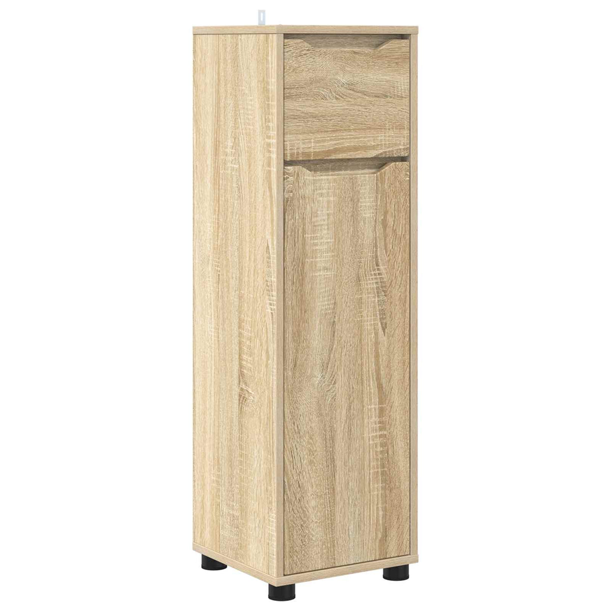 vidaXL Bathroom Cabinet Sonoma Oak 30.5 x 30 x 101 cm Engineered Wood
