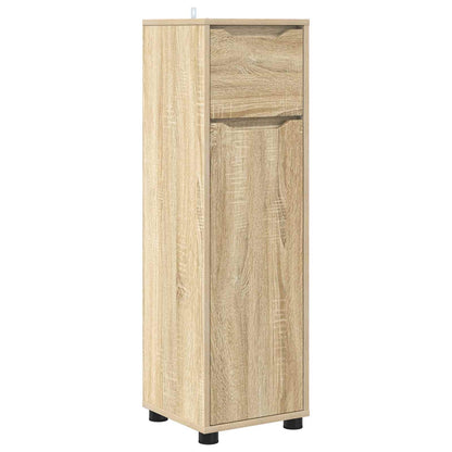 vidaXL Bathroom Cabinet Sonoma Oak 30.5 x 30 x 101 cm Engineered Wood