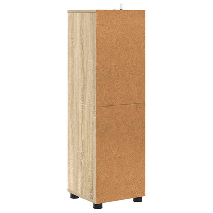 vidaXL Bathroom Cabinet Sonoma Oak 30.5 x 30 x 101 cm Engineered Wood