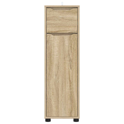 vidaXL Bathroom Cabinet Sonoma Oak 30.5 x 30 x 101 cm Engineered Wood