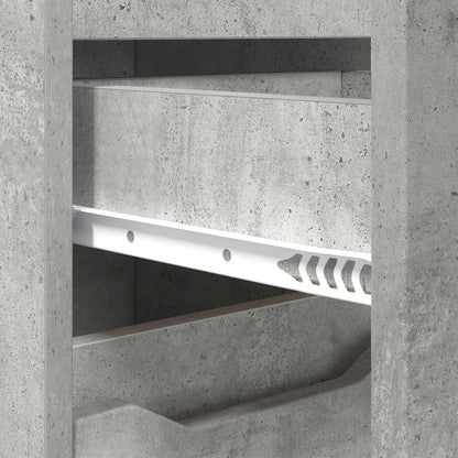 vidaXL Bathroom Cabinet Concrete Grey 30.5 x 30 x 101 cm