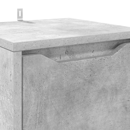 vidaXL Bathroom Cabinet Concrete Grey 30.5 x 30 x 101 cm