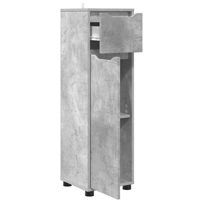 vidaXL Bathroom Cabinet Concrete Grey 30.5 x 30 x 101 cm