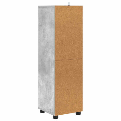 vidaXL Bathroom Cabinet Concrete Grey 30.5 x 30 x 101 cm